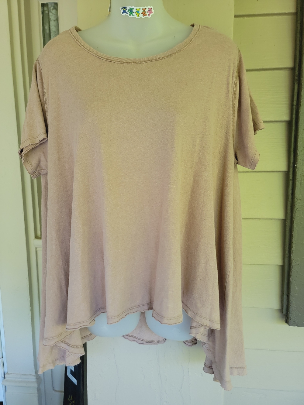 We The Free People Circle In The Sand Relaxed Short Sleeve Swing Tee Top Xs/s